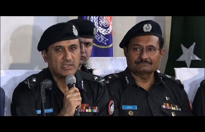 Police press conference reveals the arrest of Nazeer Sehto on May 29, 2020 in Nawabshah, Sindh, Pakistan. Credit: PFUJ