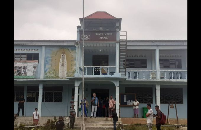 Kay Rala Xanana Gusmão vizita Escola Secundária Catolica Santa Maria Ainaro, Sábadu 11 Jullu 2020. Foto The Oe-Kusi Post/Raimundos Oki.